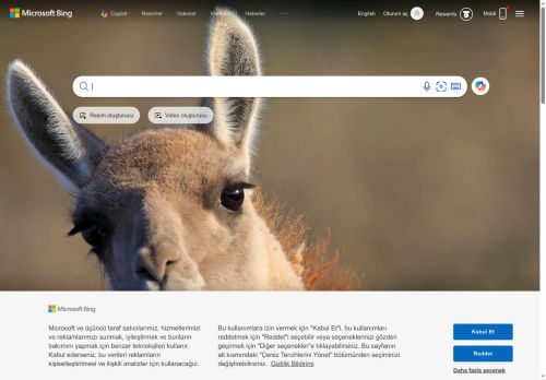 bing.com Masaüstü Görünüm