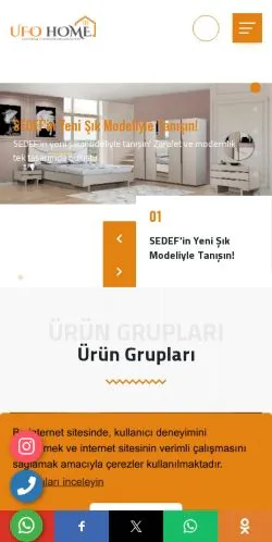 ufohome.com.tr Mobil Görünüm