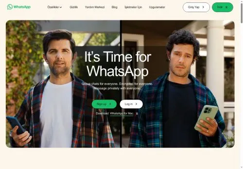 whatsapp.com Masaüstü Görünüm